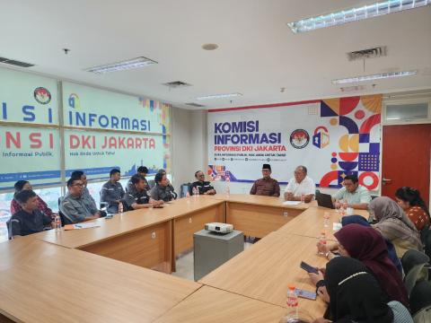 Audiensi Bawaslu Jakarta Pusat dengan Komisi Informasi Provinsi DKI Jakarta