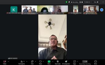 Koordinator Divisi Pencegahan Bawaslu Provinsi DKI Jakarta, Burhanuddin saat memberikan arahan