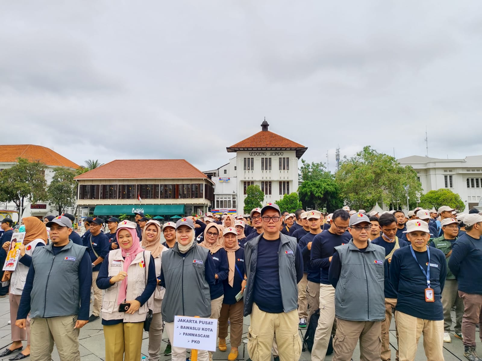 Bawaslu Jakarta Pusat Dalam Deklarasi Pemilu Damai