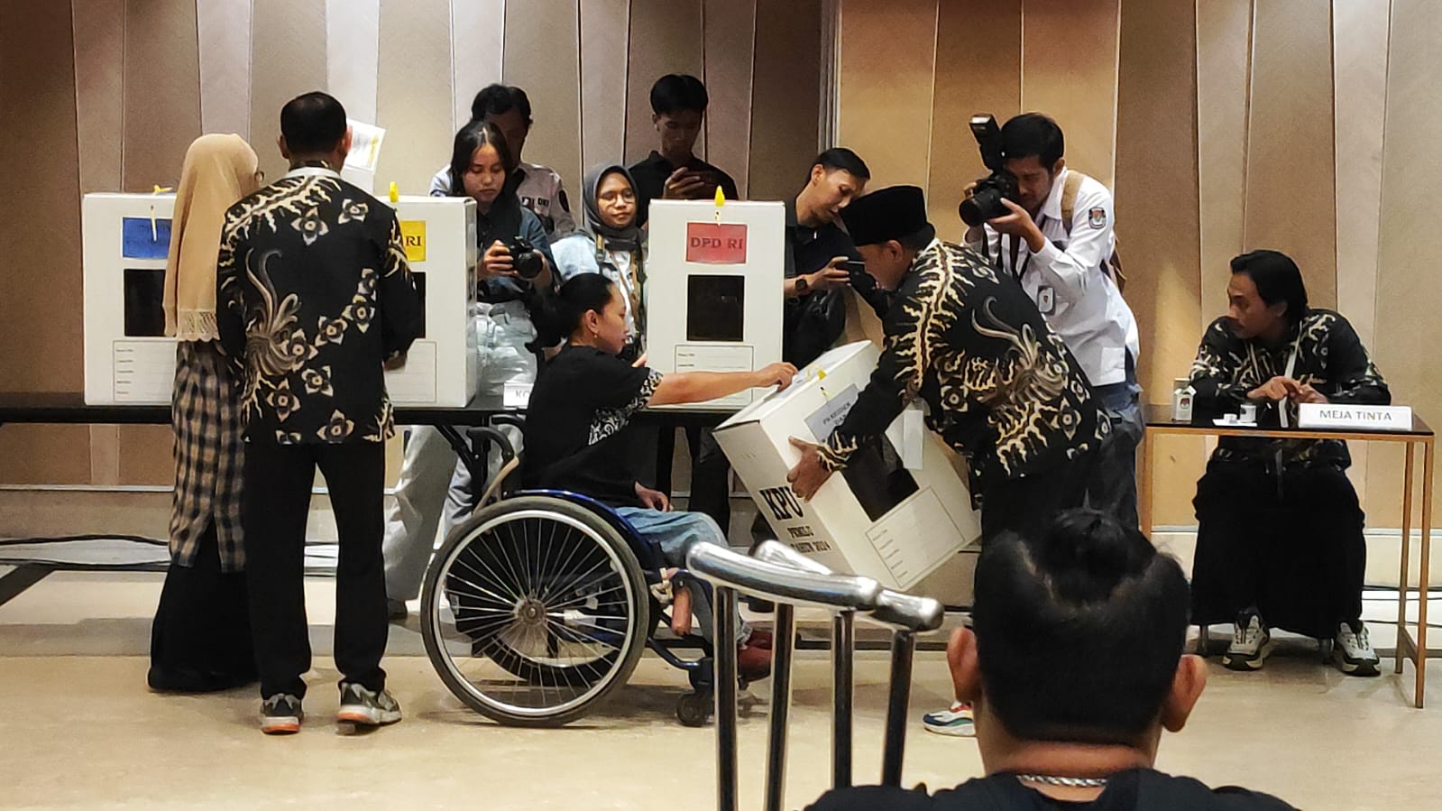 Simulasi Pemungutan Suara Bagi Pemilih Penyandang Disabilitas