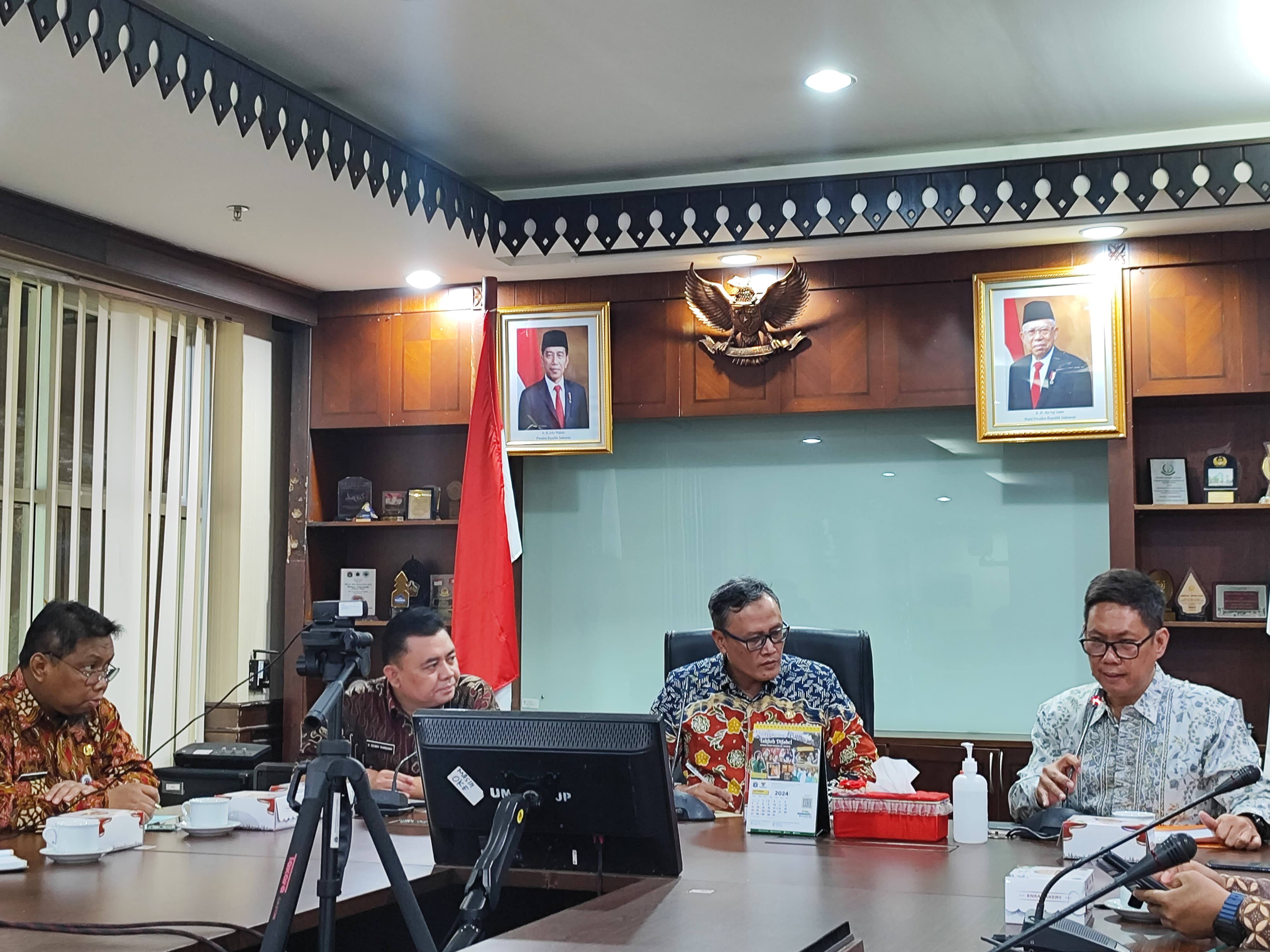 Audiensi Bawaslu Jakarta Pusat dengan Walikota Administrasi Jakarta Pusat. (12/9)