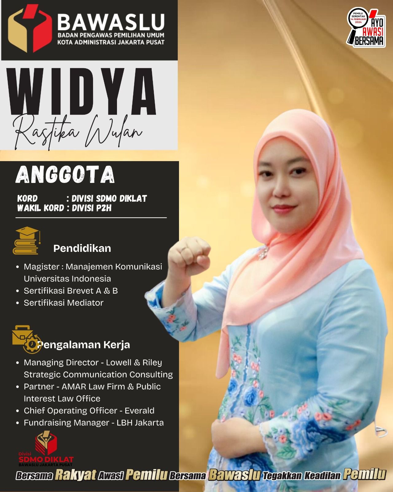 Anggota Bawaslu Kota Jakarta Pusat