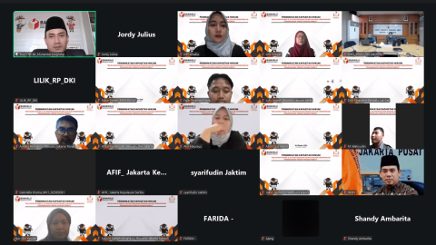  Peningkatan Kapasitas Hukum bertema “Relevansi KUHAP & UU Penyesuaian Pidana dalam Harmonisasi Penanganan Tindak Pidana Pemilu” yang diselenggarakan Bawaslu Provinsi DKI Jakarta