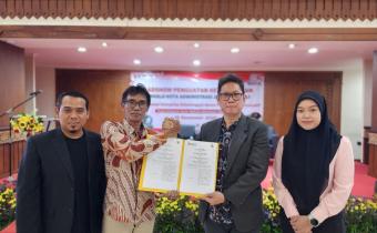 Penandatanganan MoU antara Bawaslu Jakarta Pusat dengan FKDM Jakarta Pusat