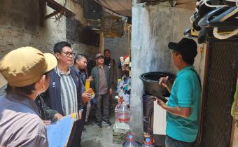 Ketua dan Anggota Bawaslu Jakarta Pusat lakukan pengawasan Coktas