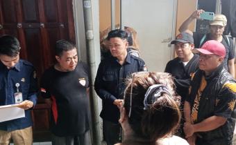 Anggota Bawaslu Kota Jakarta Pusat, Wahidin saat lakukan pengawasan pelaksanaan Coktas