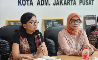 Kepala Bagian Administrasi Bawaslu Provinsi DKI Jakarta, Margareta Turnip saat memberikan sambutan serta arahan.