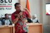 Anggota Bawaslu Jakarta Pusat, Wahidin saat memberikan pembekalan bagi peserta P2P.
